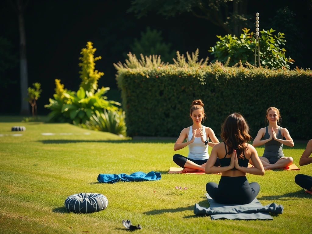 Persone che praticano yoga o meditazione, simboleggiando detox ed energia